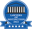 Logo Recognizing Monteforte Law, P.C.'s affiliation with Lawyers of Distinction